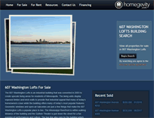 Tablet Screenshot of 607-washington-lofts.com
